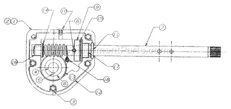 Page D Diagram and Parts List for 31AE663H401 1999 Yard Man Snow Blower